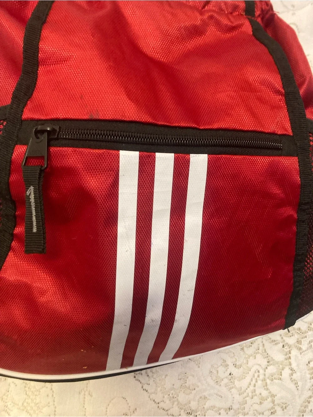 ADIDAS Red and Black Sporty Sackpack - Picture 2 of 6